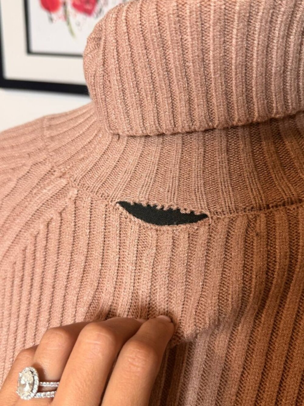 Forever 21 Camel Ribbed Turtleneck Sweater Dress  Quiet Luxury, Old Money Style - Picture 7 of 9